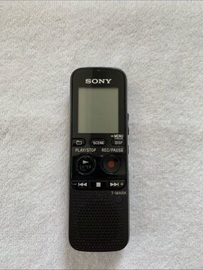 Sony Black Portable Digital Voice Recorder with LCD